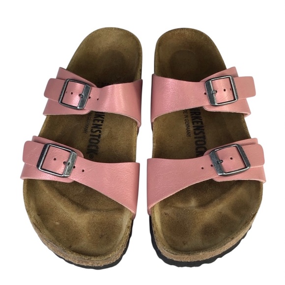 Birkenstock Shoes - Birkenstock Sydney Birko-Flor Sandals in Graceful Old Rose Size 7.